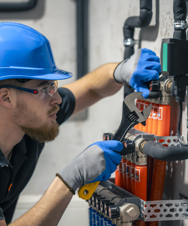 Adjusting heating valves in a residential building